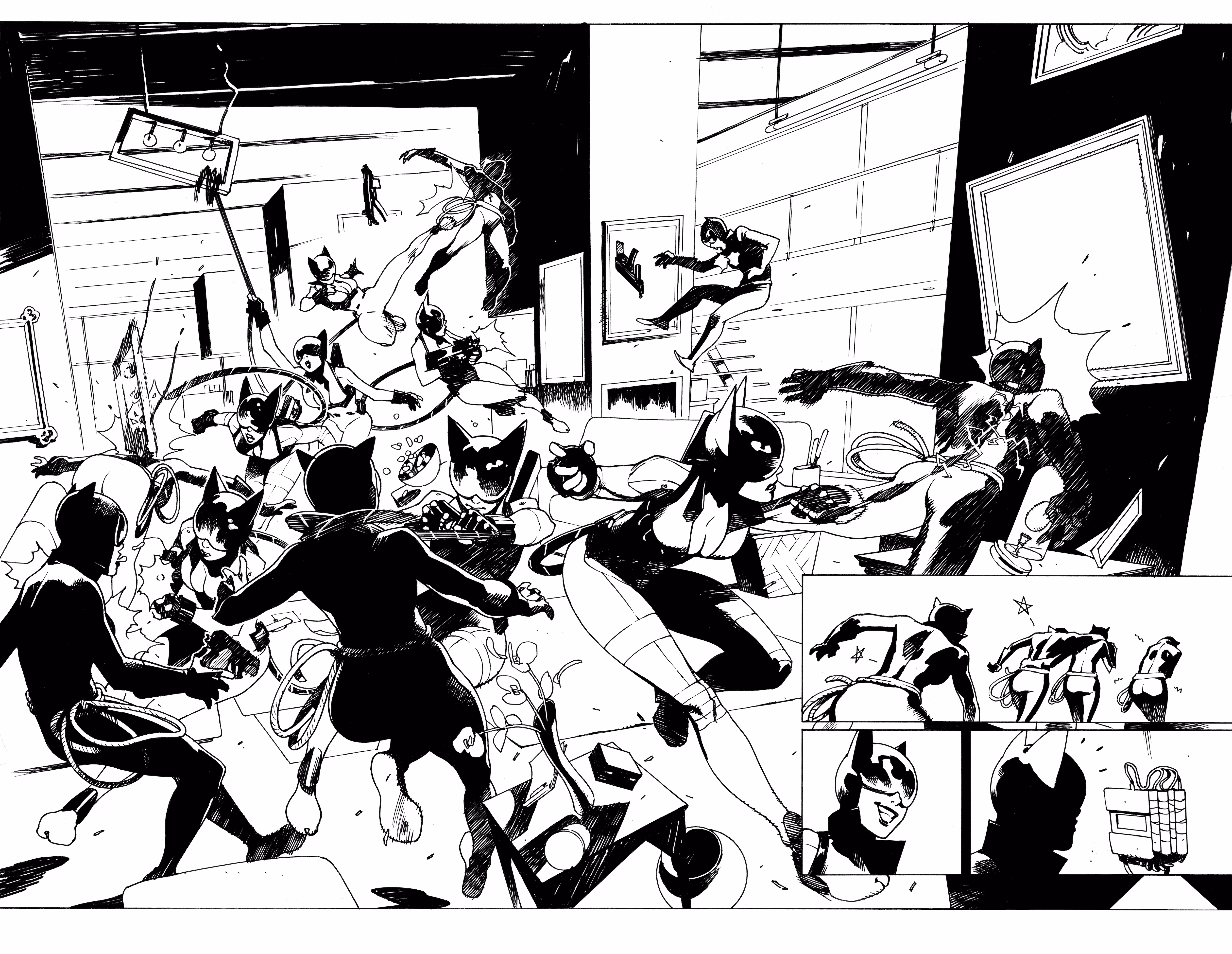 Absolute Catwoman #1 interior art by Bengal