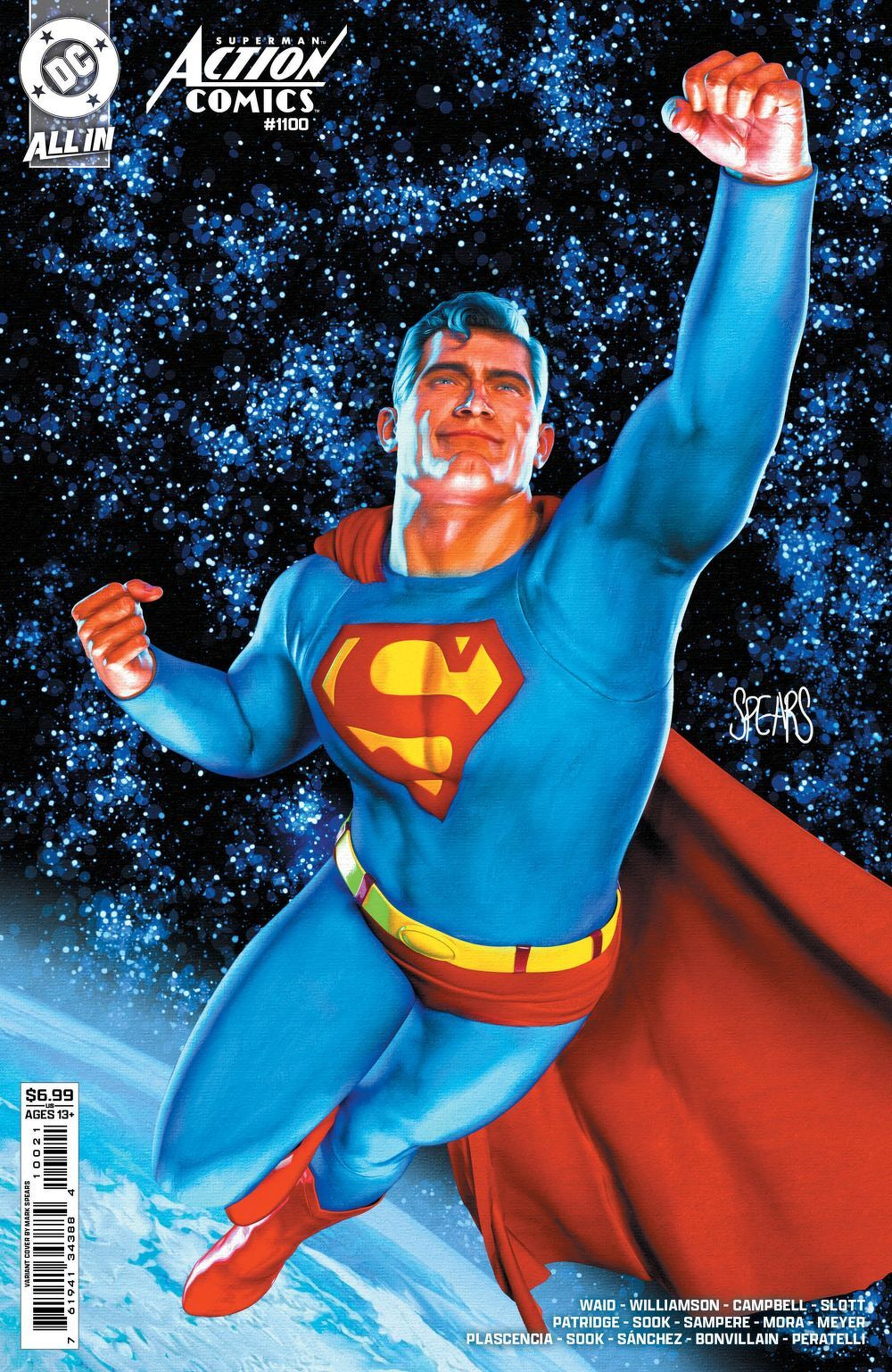 Action Comics #1100 (Cover B Mark Spears Card Stock Variant (DC K.O.)