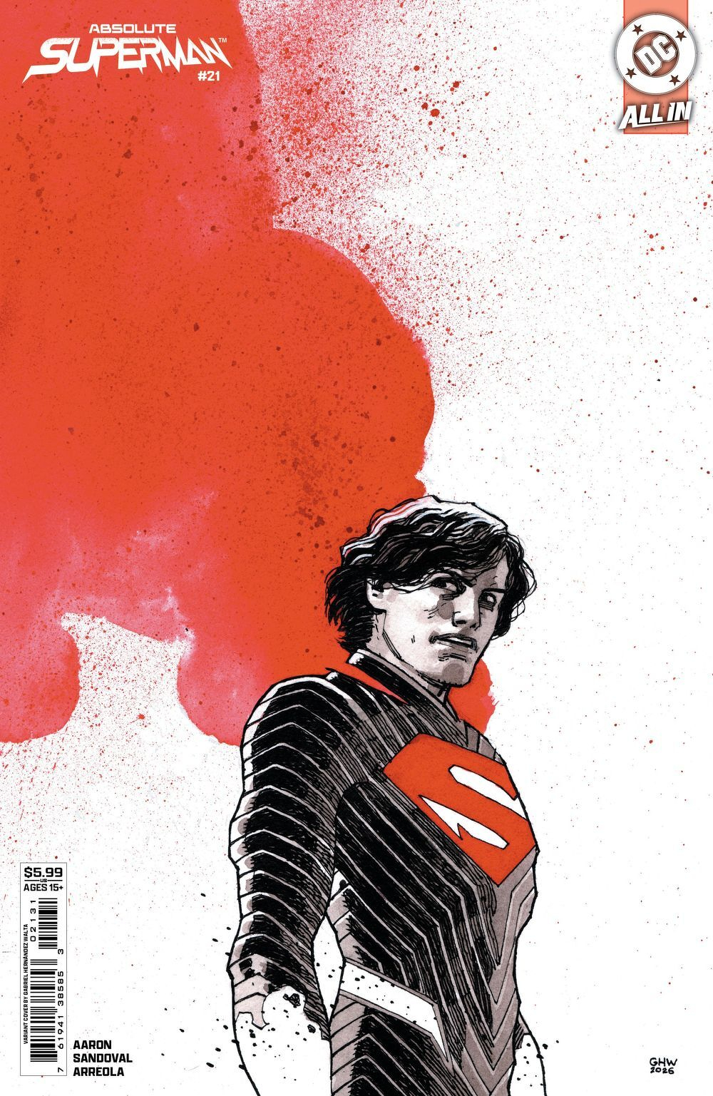 Absolute Superman #21 (Cover C Gabriel Walta Card Stock Variant)
