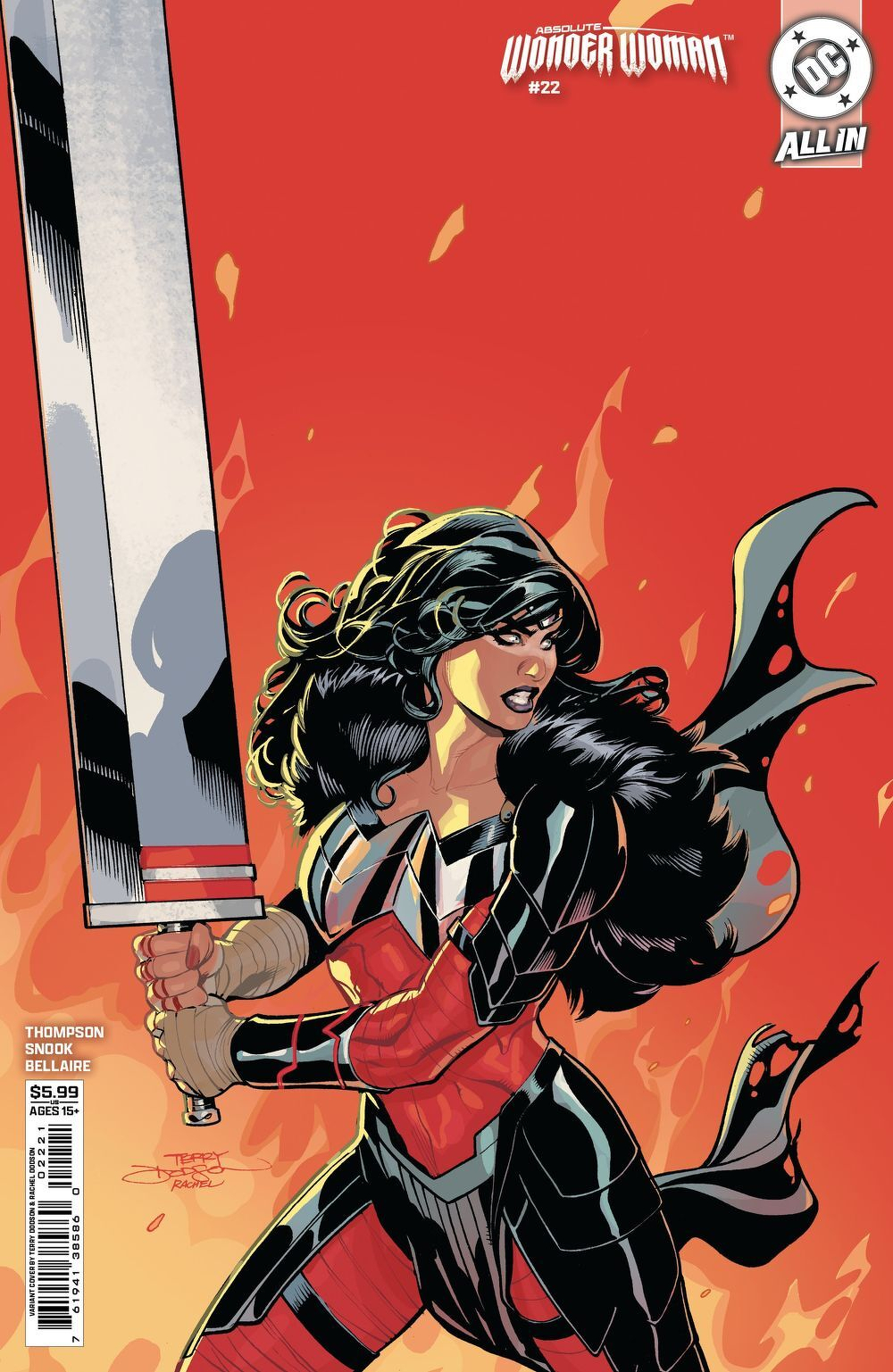 Absolute Wonder Woman #22 (Cover B Terry Dodson Card Stock Variant)