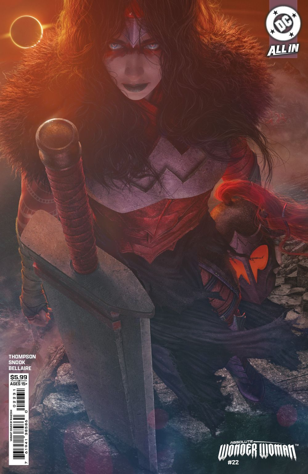 Absolute Wonder Woman #22 (Cover C Rahzzah Card Stock Variant)