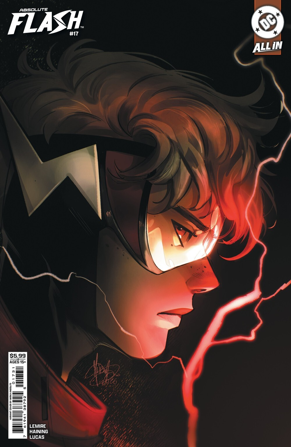 Absolute Flash #17 (Cover C Mirka Andolfo Card Stock Variant)