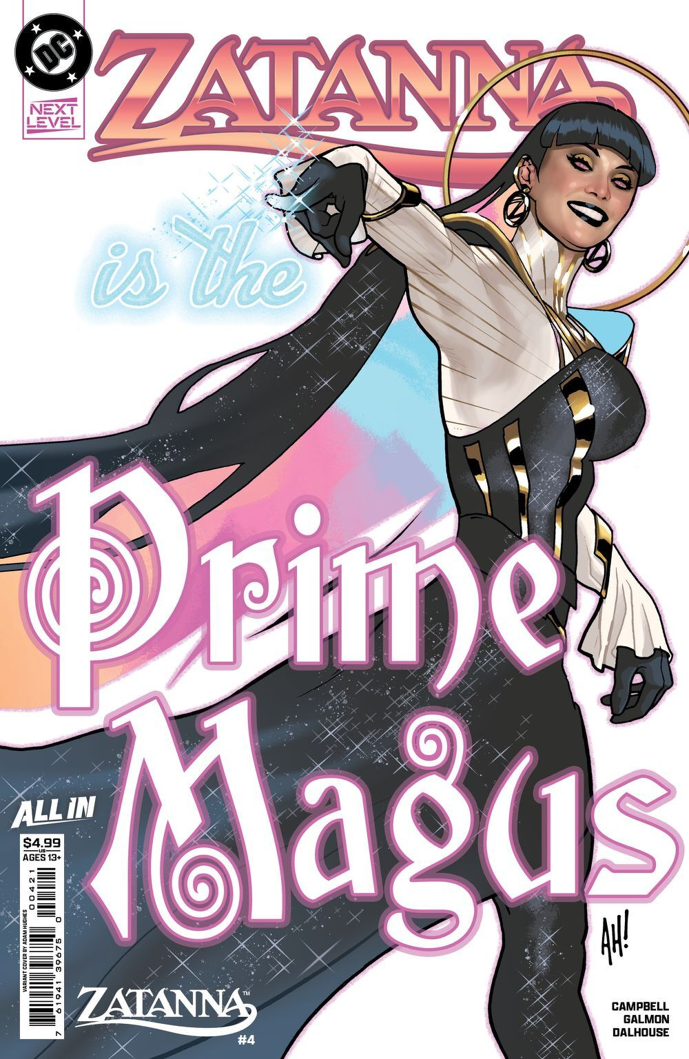 Zatanna #4 (Cover B Adam Hughes Card Stock Variant)