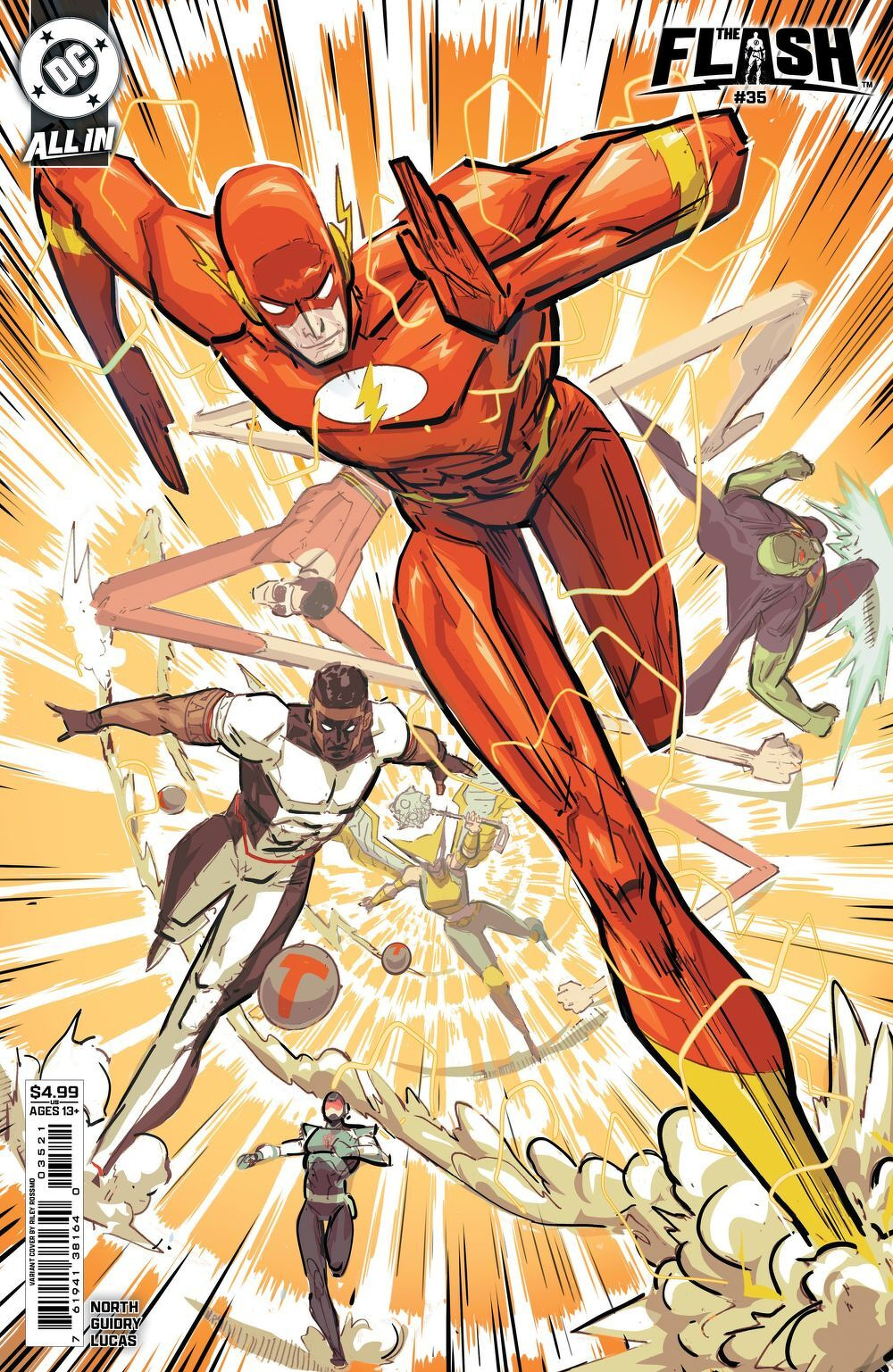 Flash #35 (Cover B Riley Rossmo Card Stock Variant)