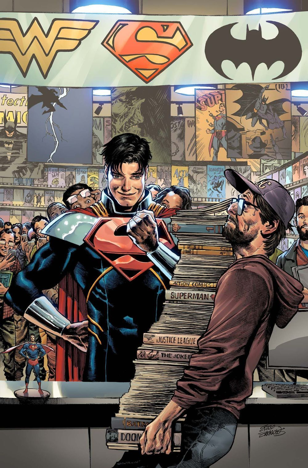 Superman #40 (Cover D Eddy Barrows Card Stock Variant)