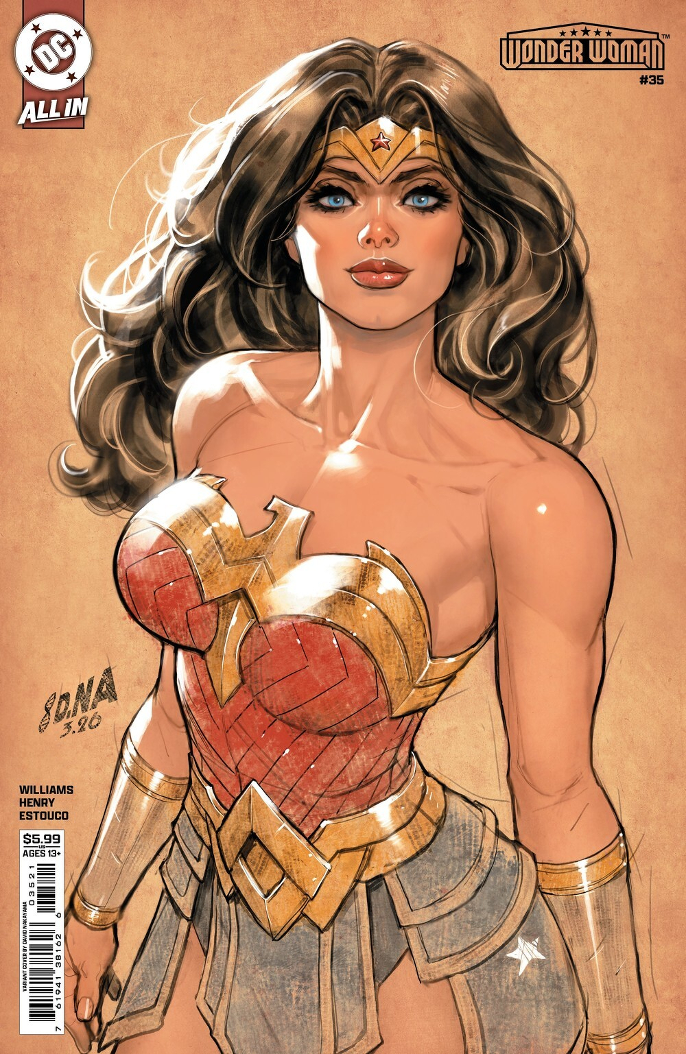 Wonder Woman #35 (Cover B David Nakayama Card Stock Variant)