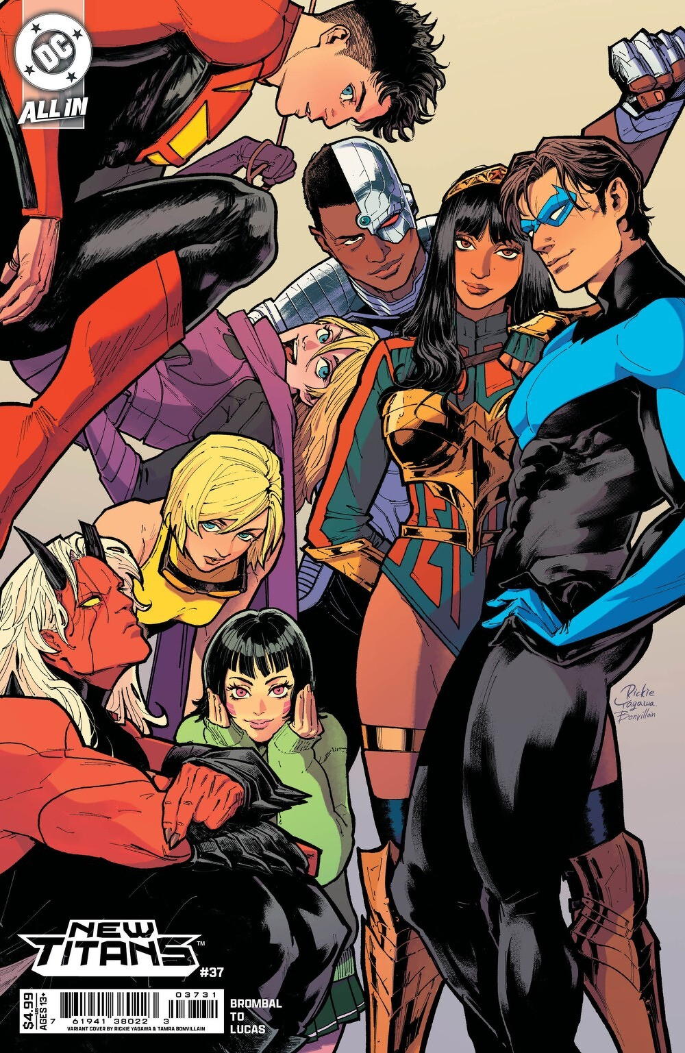 New Titans #37 (Cover C Rickie Yagawa Card Stock Variant)