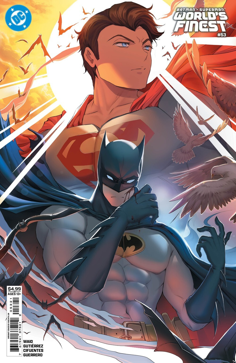 Batman/Superman World's Finest #53 (Cover B Rachta Lin Card Stock Variant)