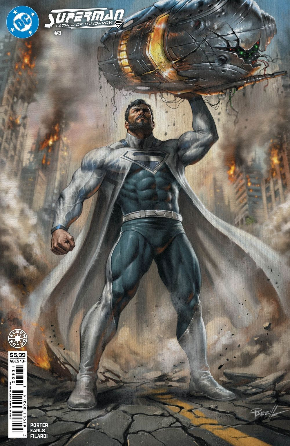 Superman Father Of Tomorrow #3 (Of 6)(Cover C Lucio Parrillo Card Stock Variant)