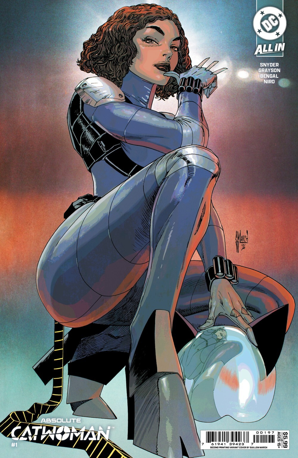 Absolute Catwoman #1 (OF 6)(2nd Printing Cover B Guillem March Card Stock Variant)