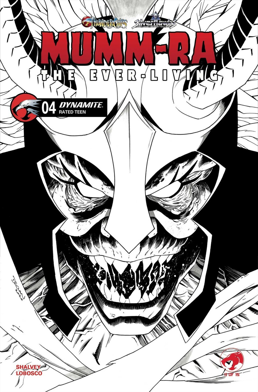 Mumm-Ra The Ever-Living #4 (Cover K Declan Shalvey Line Art Variant)(find on eBay)