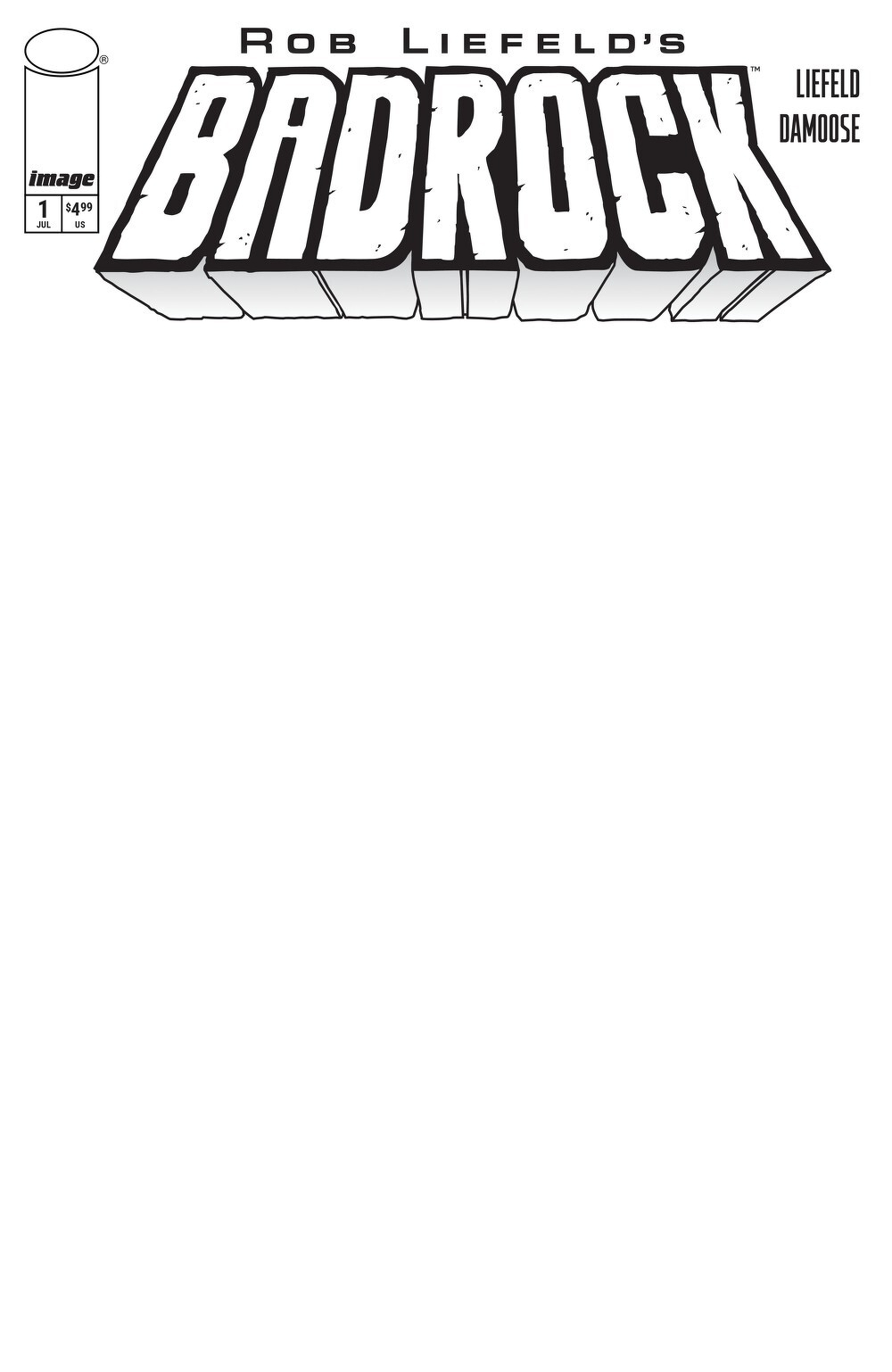 Badrock #1 (Cover F Blank Sketch Variant)