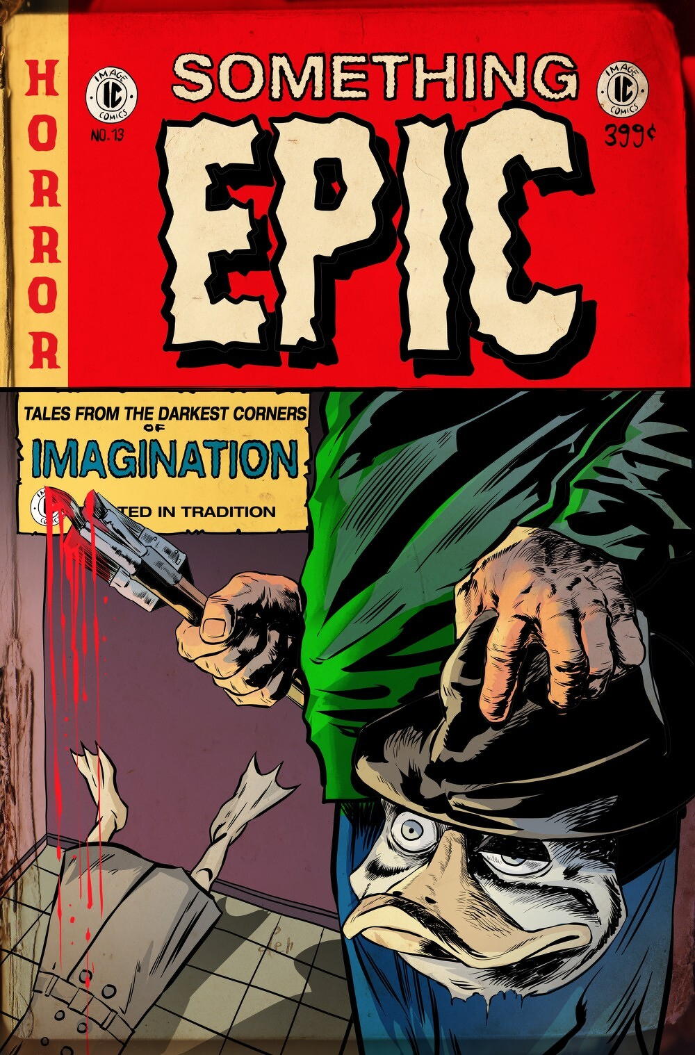 Something Epic #13 (Cover D Szymon Kudranski EC Horror Homage Variant)