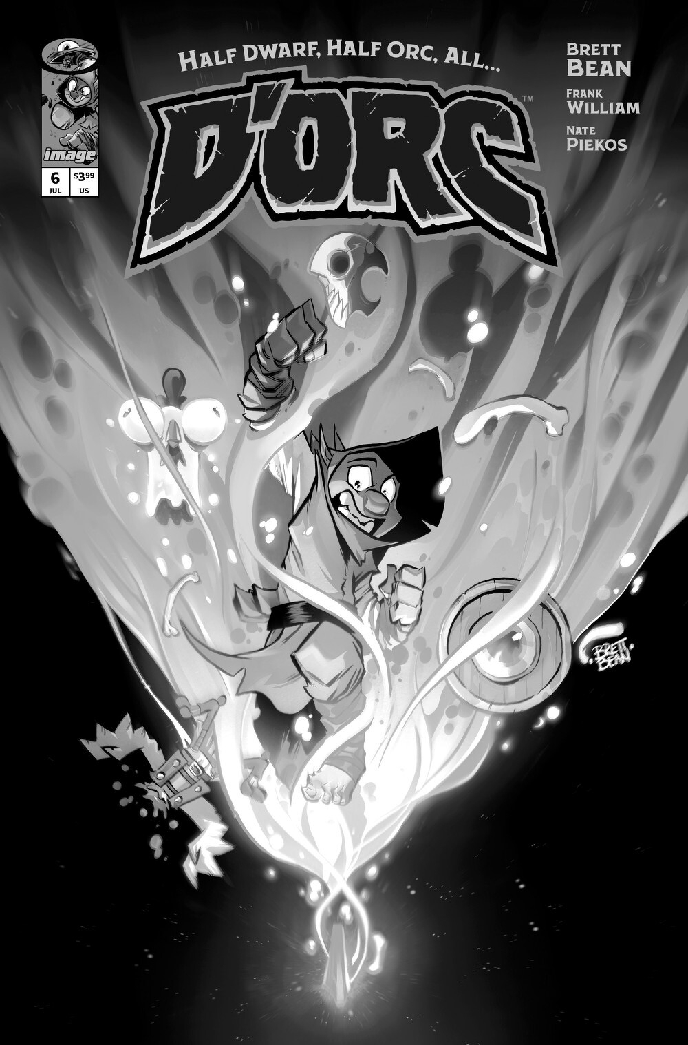 D'orc #6 (Cover C Brett Bean Black & White Variant)