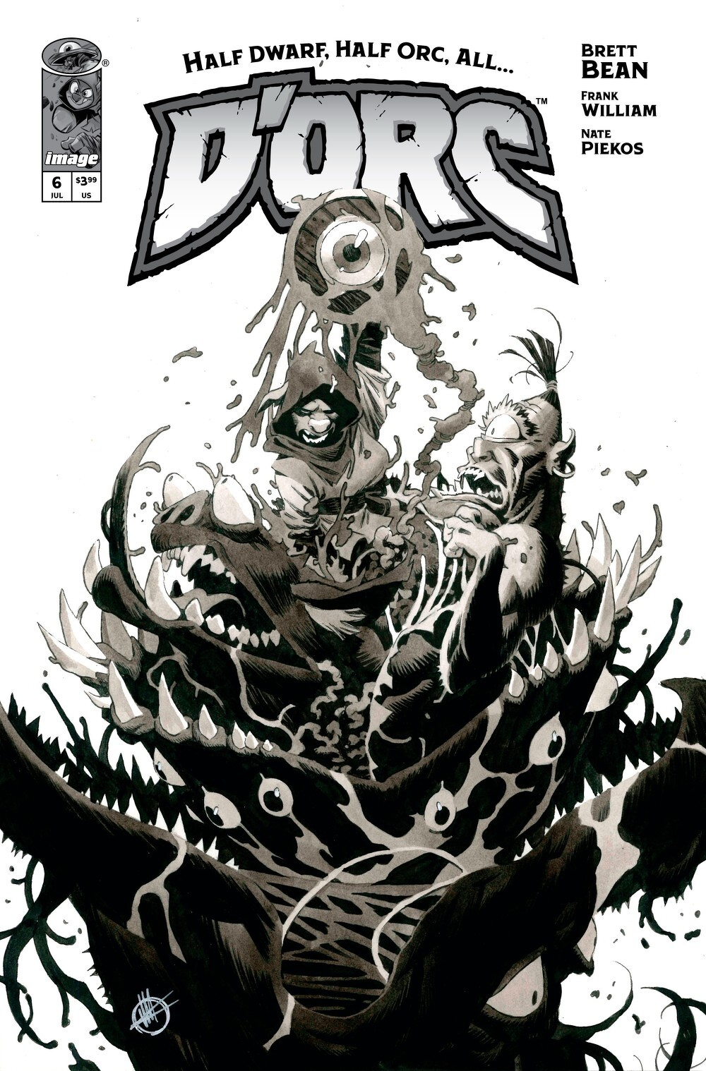 D'orc #6 (Cover D Matteo Scalera Black & White Variant)