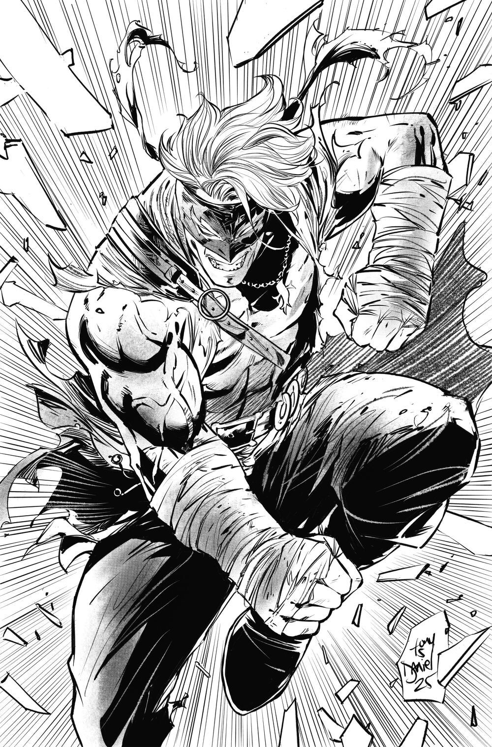Final Boss #8 (Cover F Tony Daniel Black & White Full Art Foil Variant)