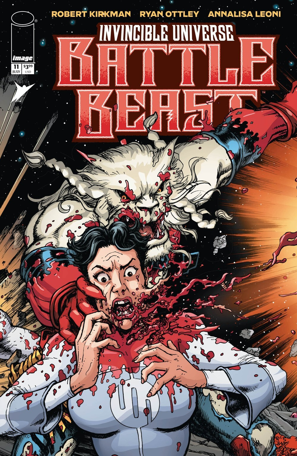 Invincible Universe Battle Beast #11 (Cover C Chris Burnham & Brian Reber Connecting Variant)