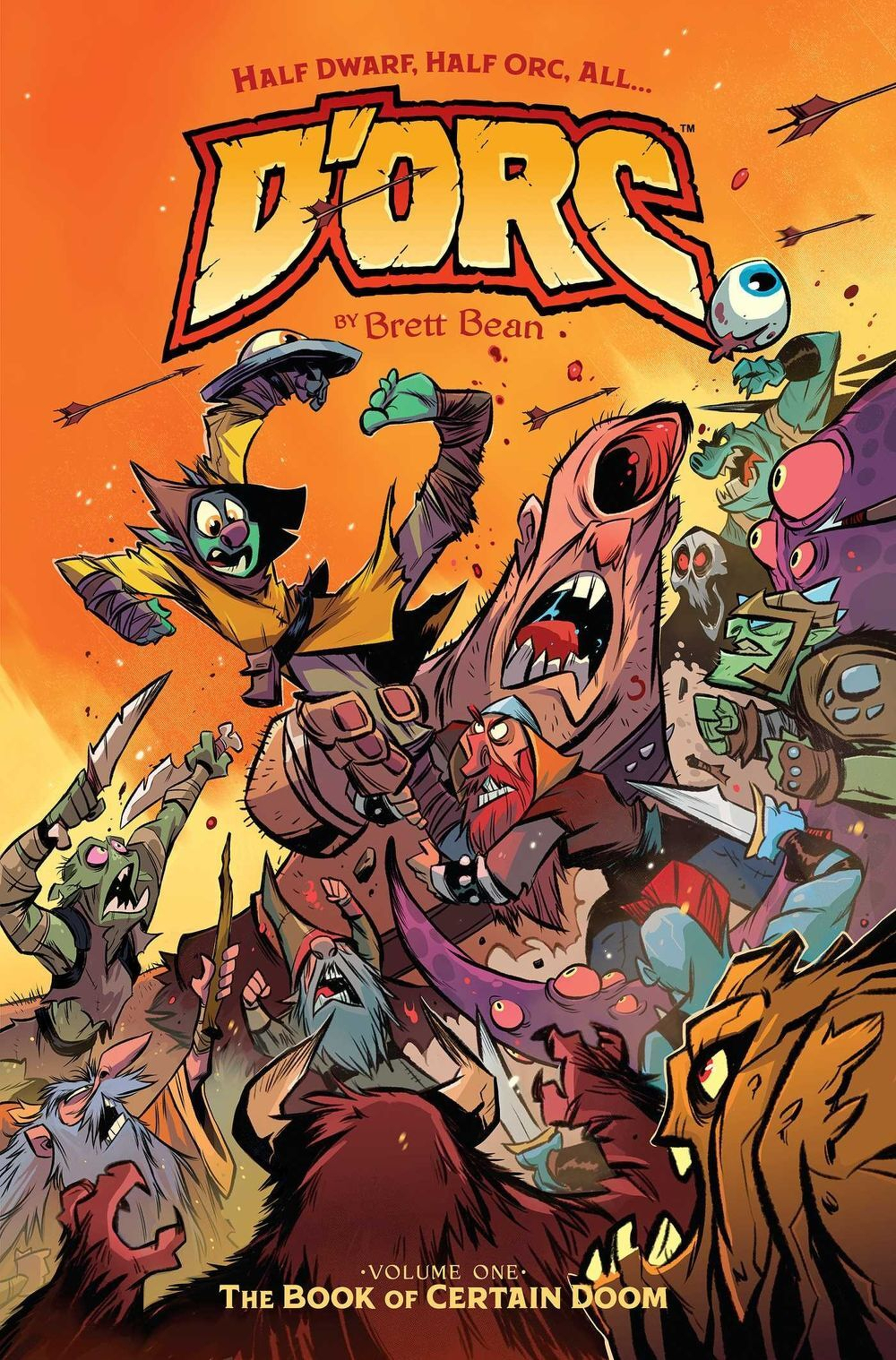 D'orc Volume 1 The Book Of Certain Doom TP (Cover B Brett Bean Direct Market Variant)(find on eBay)