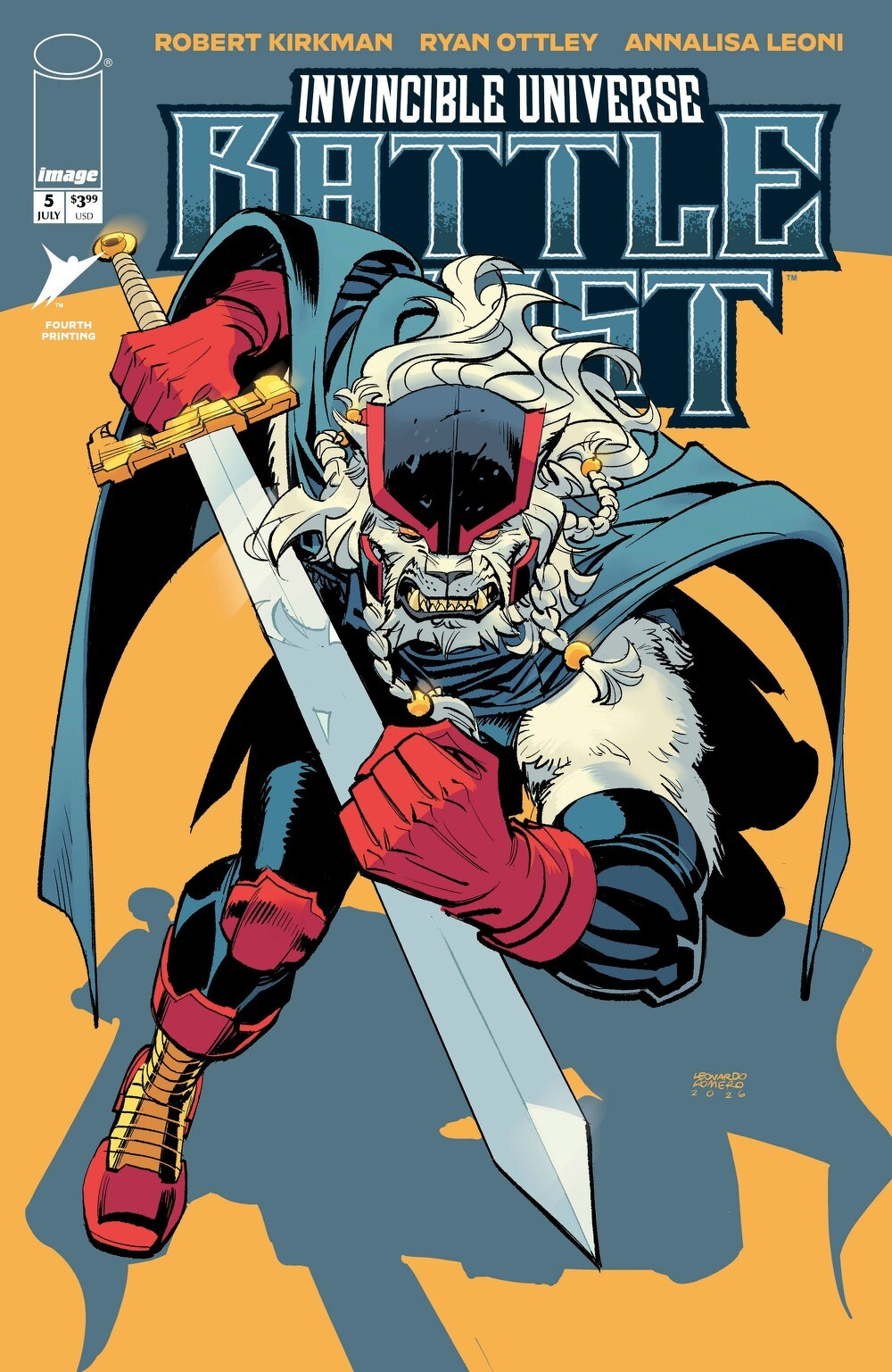 Invincible Universe Battle Beast #5 (4th Printing Cover A Leonardo Romero)(find on eBay)