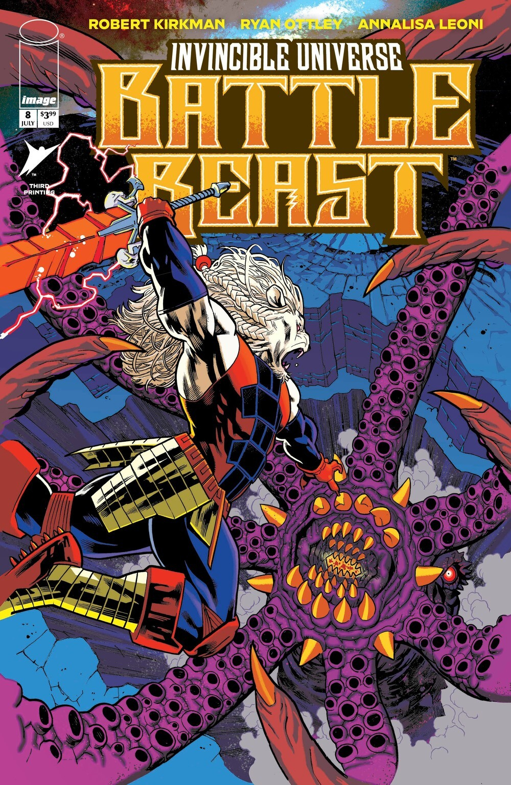 Invincible Universe Battle Beast #8 (3rd Printing Cover A Mike Hawthorne)