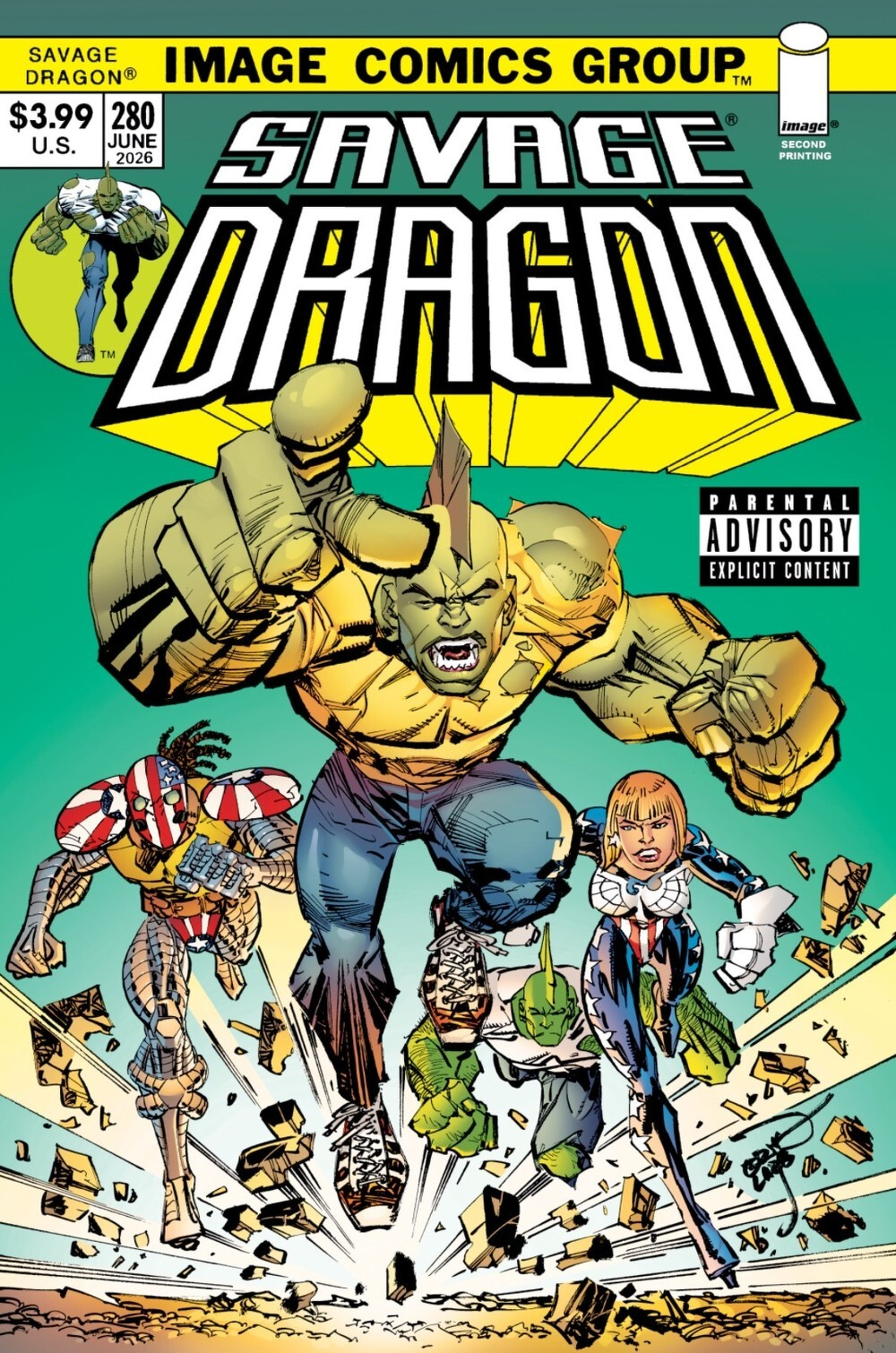 Savage Dragon #280 (2nd Printing Cover Erik Larsen)