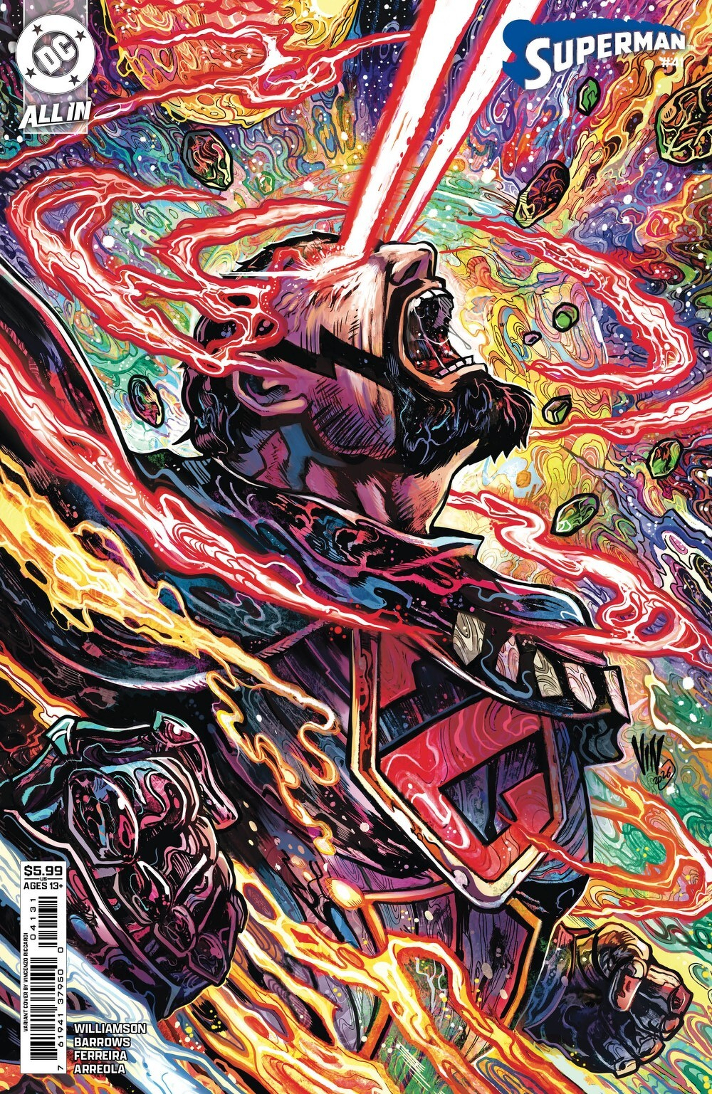 Superman #41 (Cover C Vincenzo Riccardi Card Stock Variant)(Kingdom Of Zod)