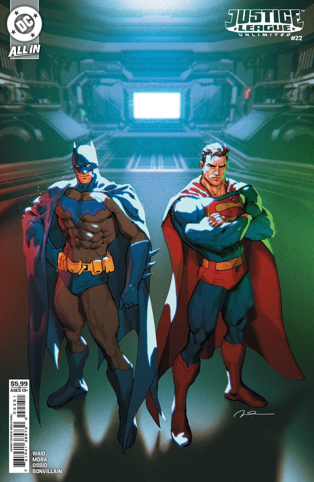 Justice League Unlimited #22 (Cover E Gerald Parel Card Stock Variant)