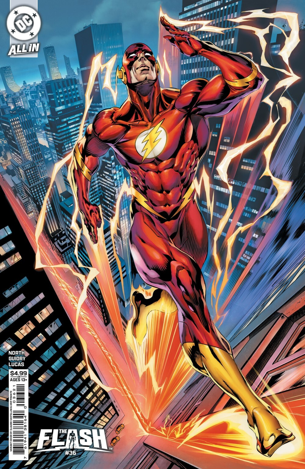 Flash #36 (Cover B Claudio Castellini Card Stock Variant)