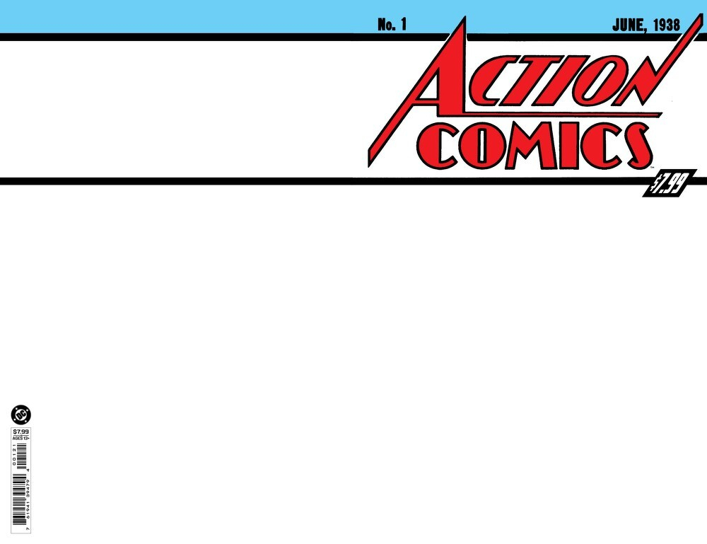 Action Comics #1 Facsimile Edition (Cover B Blank Card Stock Variant)(2026)