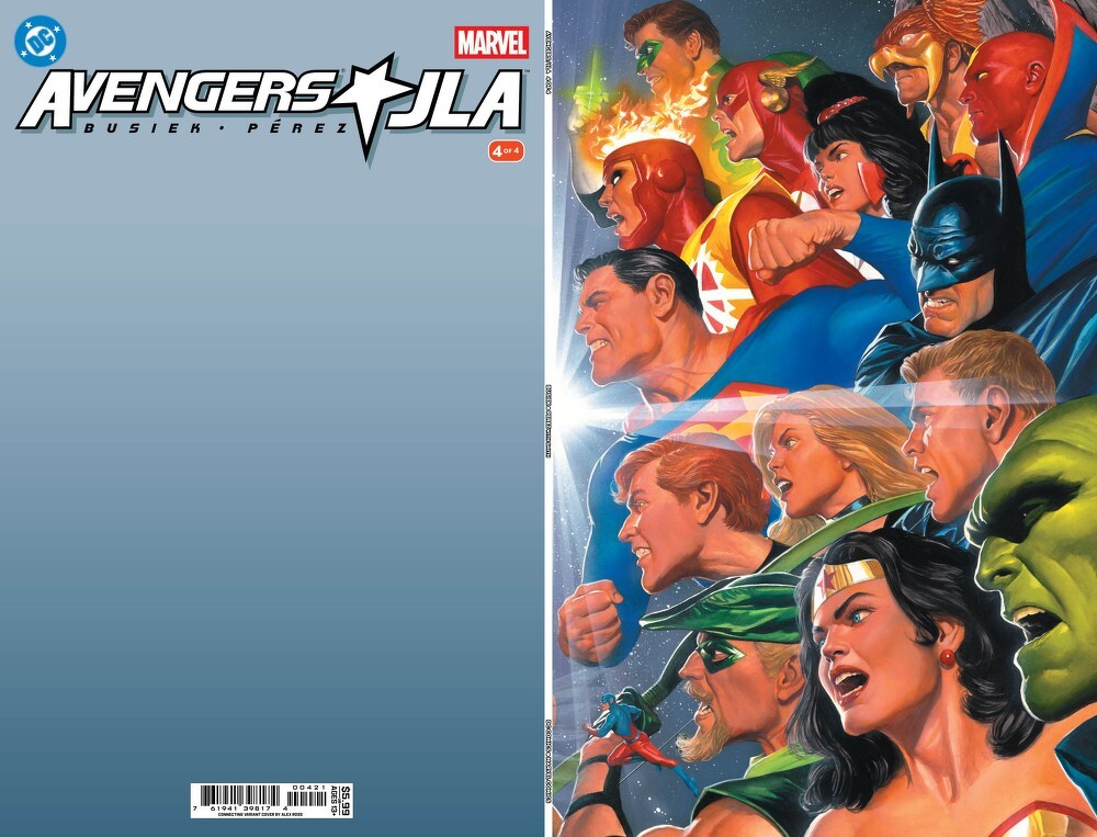 Avengers/JLA #4 Facsimile Edition (Cover B Alex Ross DC Marvel Connecting Variant)