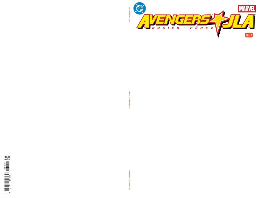 Avengers/JLA #4 Facsimile Edition (Cover C Blank Card Stock Variant)