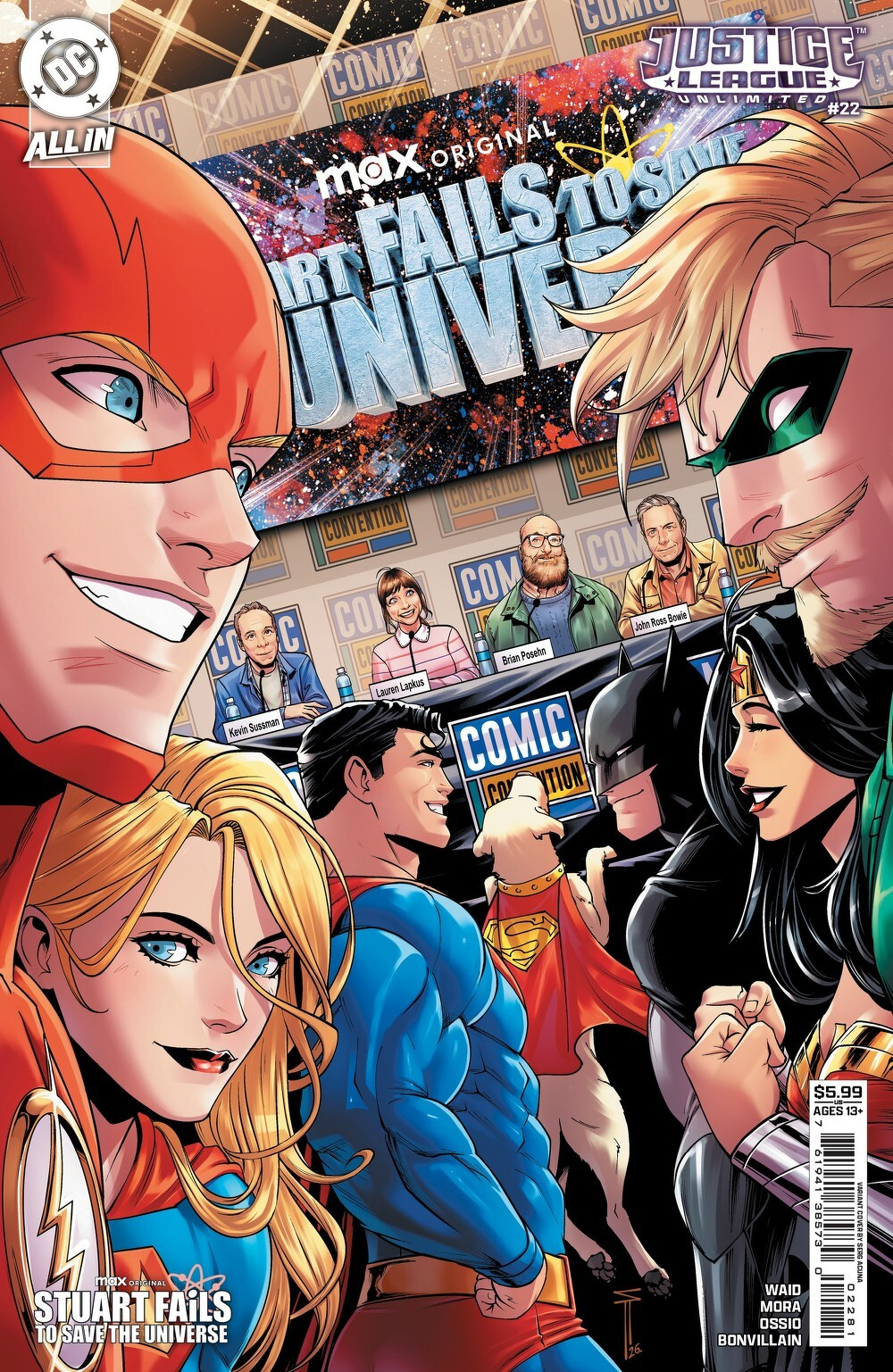 Justice League Unlimited #22 (Cover G Serg Acuna Stuart Fails To Save The Universe Card Stock Variant)
