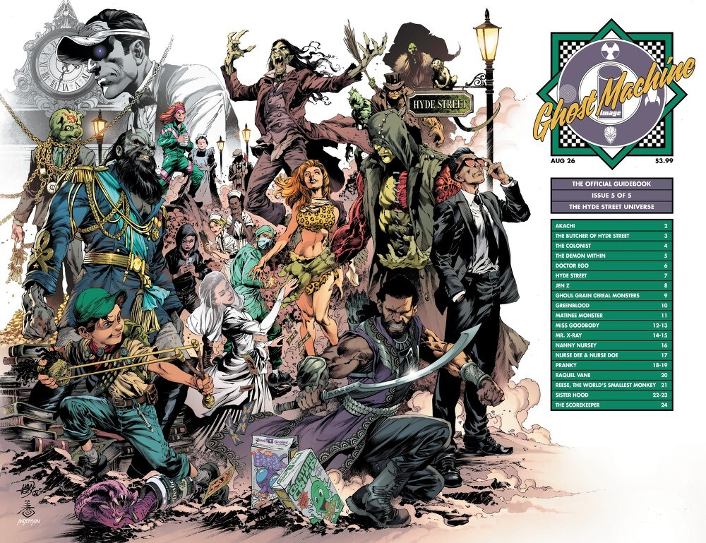 Ghost Machine The Official Guidebook #5 (Of 5)(Cover C Ivan Reis & Danny Miki Wraparound Variant)