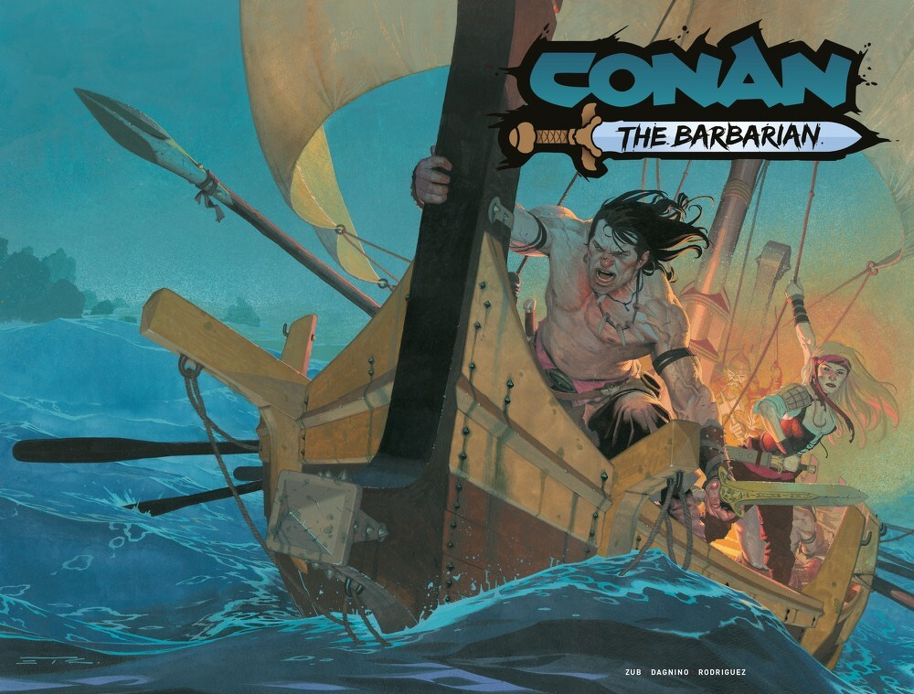 Conan The Barbarian #34 (Cover G Esan Ribic Wraparound Card Stock Variant)