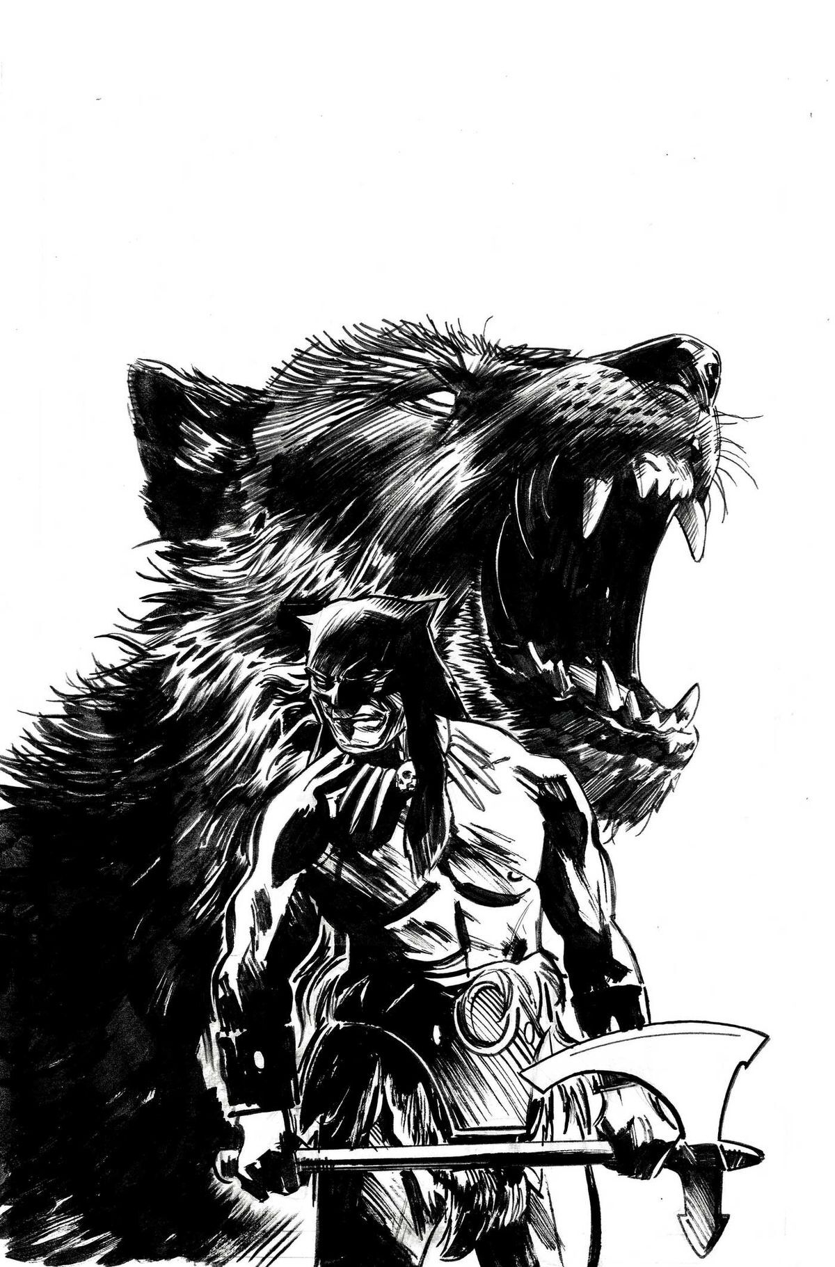 Fire And Ice Darkwolf #3 (Cover M Fernando Proietti Line Art Full Art Variant)