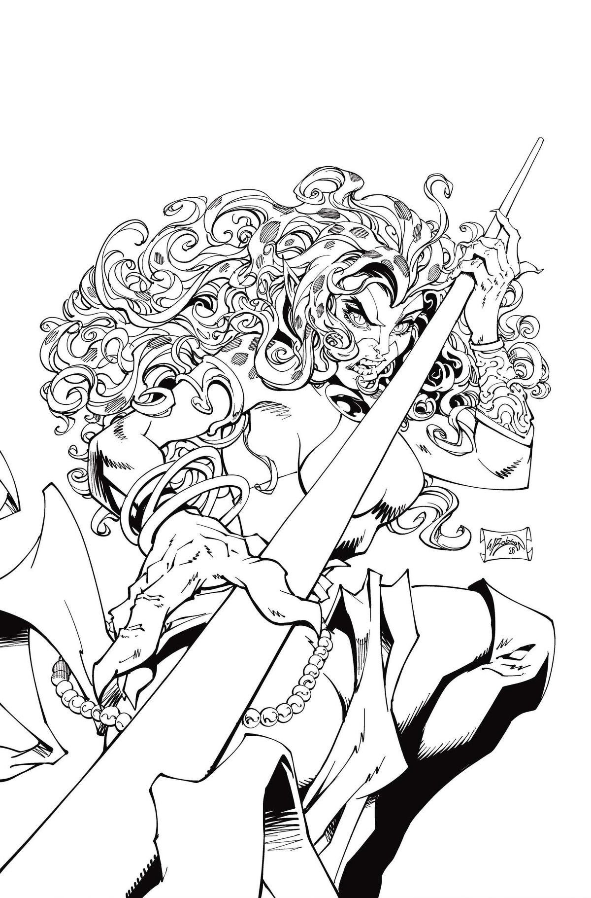 Thundercats Cheetara #1 (Cover O Will Robson Line Art Full Art Variant)