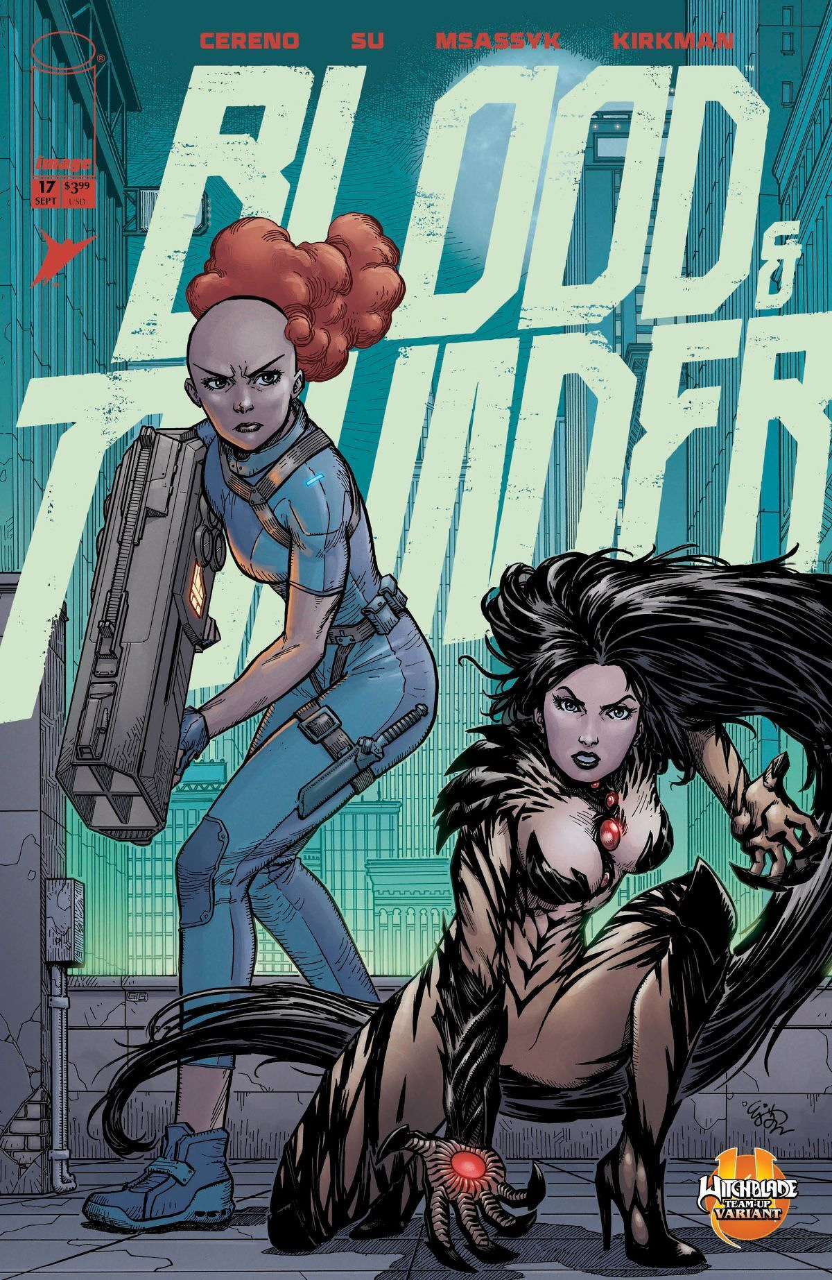 Blood And Thunder #17 (Cover E E.J. Su & Dee Cunniffe Witchblade Team-Up Variant)