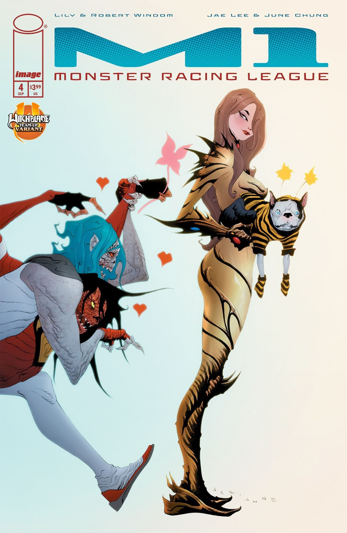 M1 Monster Racing League #4 (Cover B Jae Lee Witchblade Team-Up Variant)