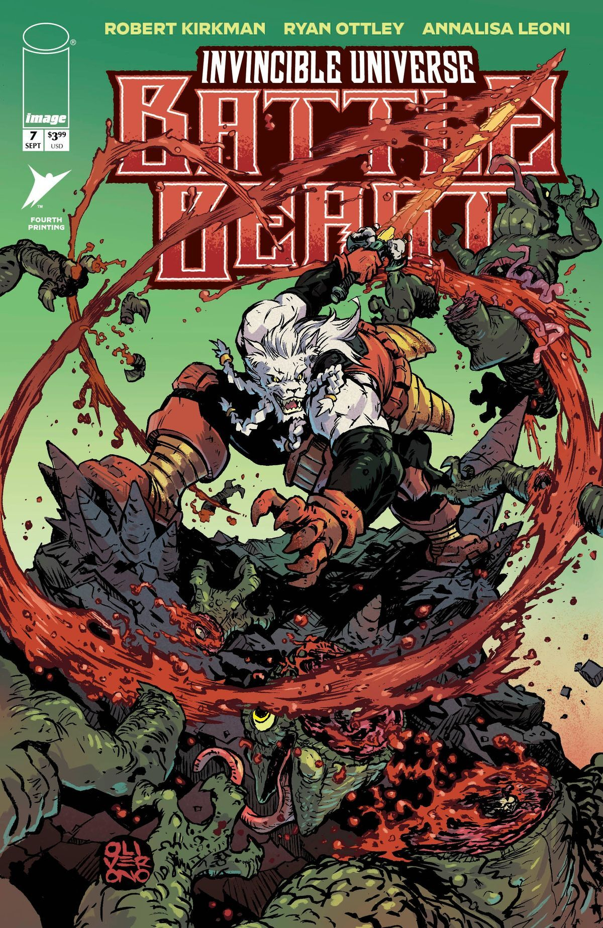 Invincible Universe Battle Beast #7 (4th Printing Cover A Oliver Ono)