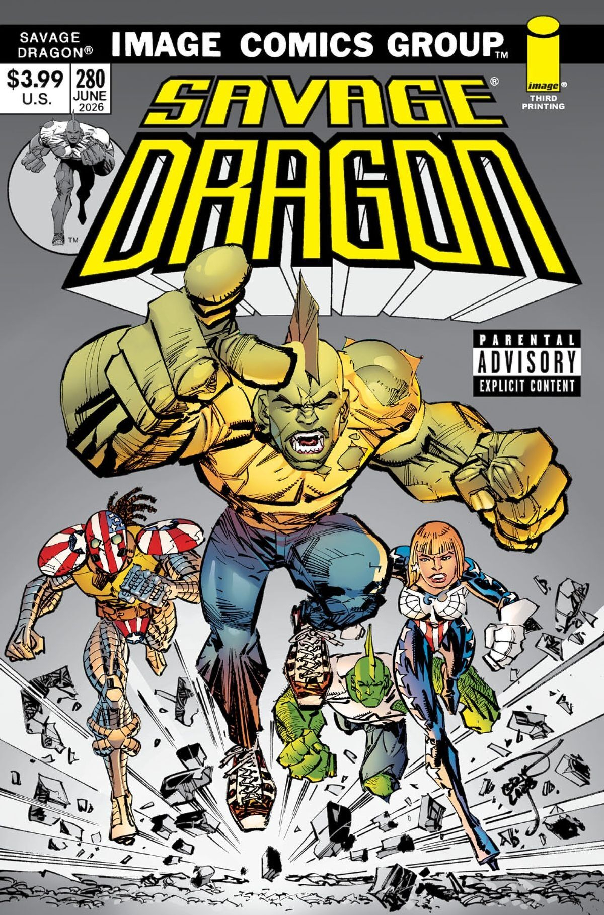 Savage Dragon #280 (3rd Printing Cover A Erik Larsen)