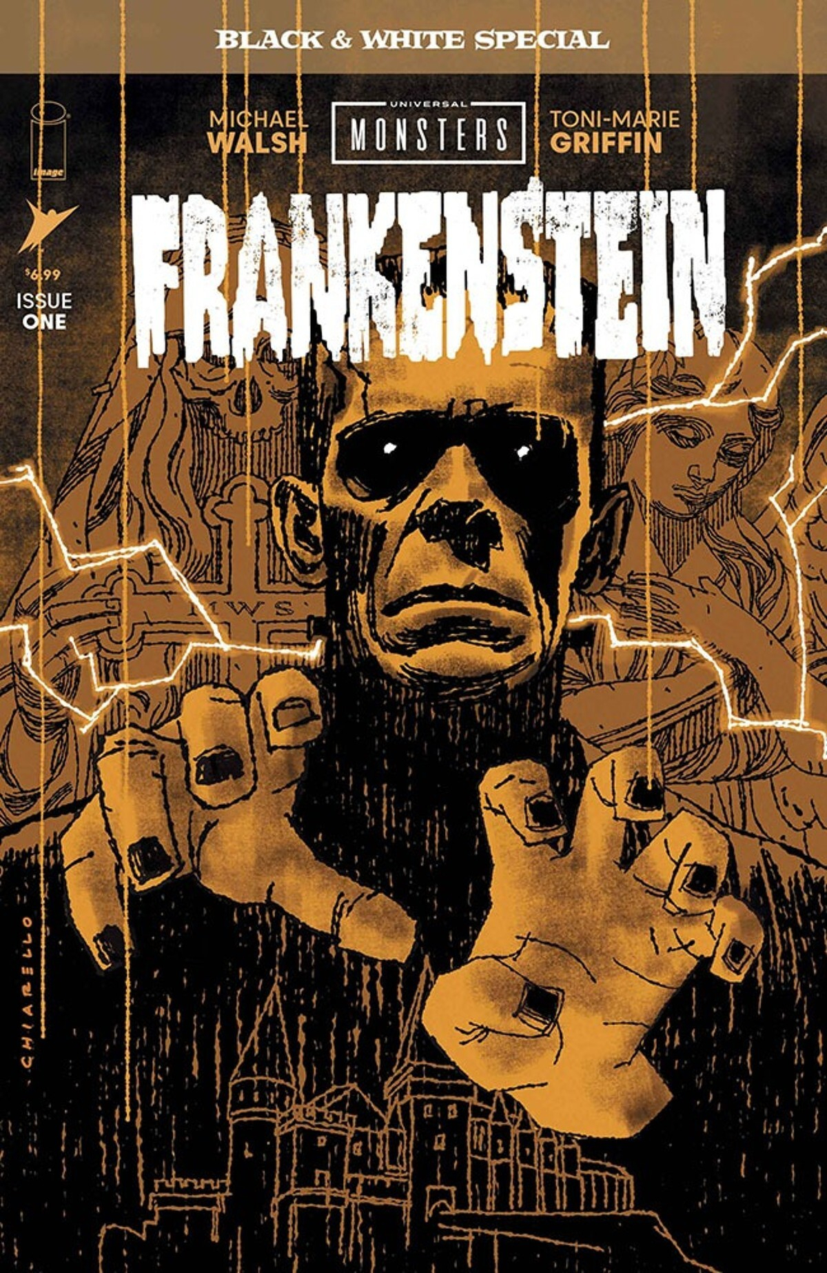 Universal Monsters Frankenstein Black And White Special #1 (Of 2)(Cover B Mark Chiarello)