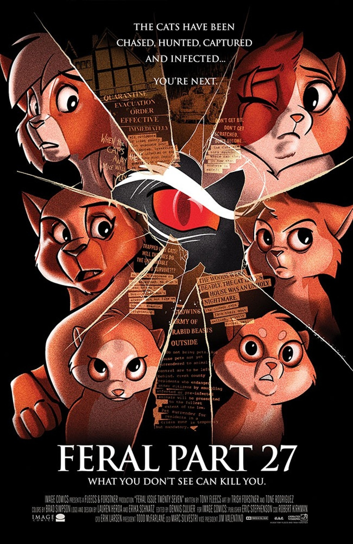 Feral #27 (Cover B Allen Passalaqua & Tony Fleecs Urban Legends Homage Variant)