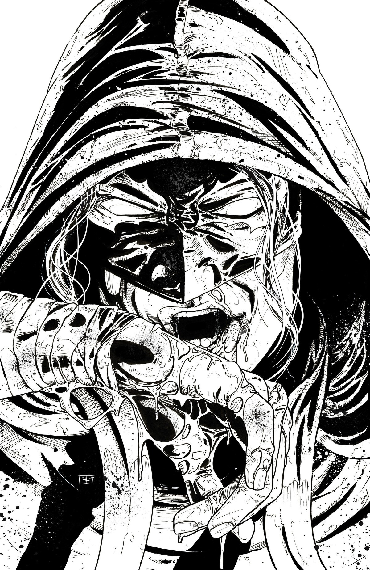 Final Boss #11 (Cover F Bryan Silverbax Black & White Full Art Variant)