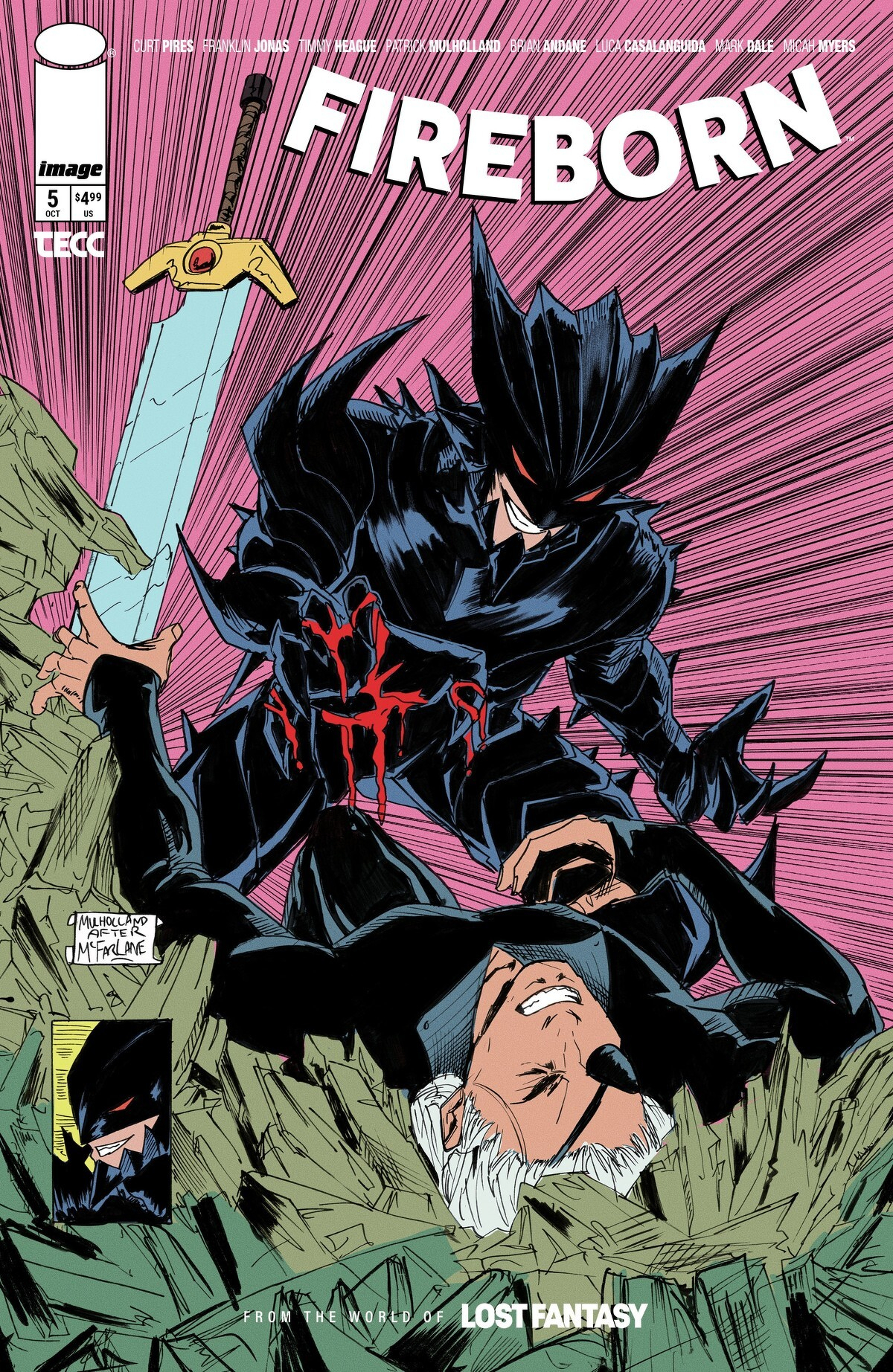 Fireborn #5 (Cover B Patrick Mulholland Homage Variant)