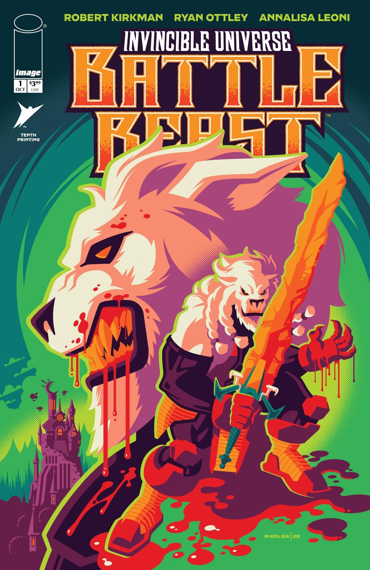 Invincible Universe Battle Beast #1 (10th Printing Cover F Tom Whalen)