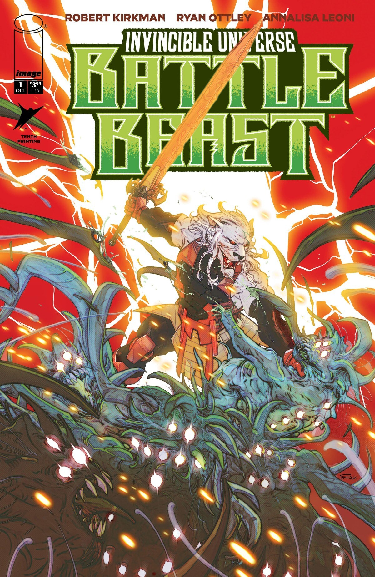 Invincible Universe Battle Beast #1 (10th Printing Cover J Carmine Di Giandomenico)