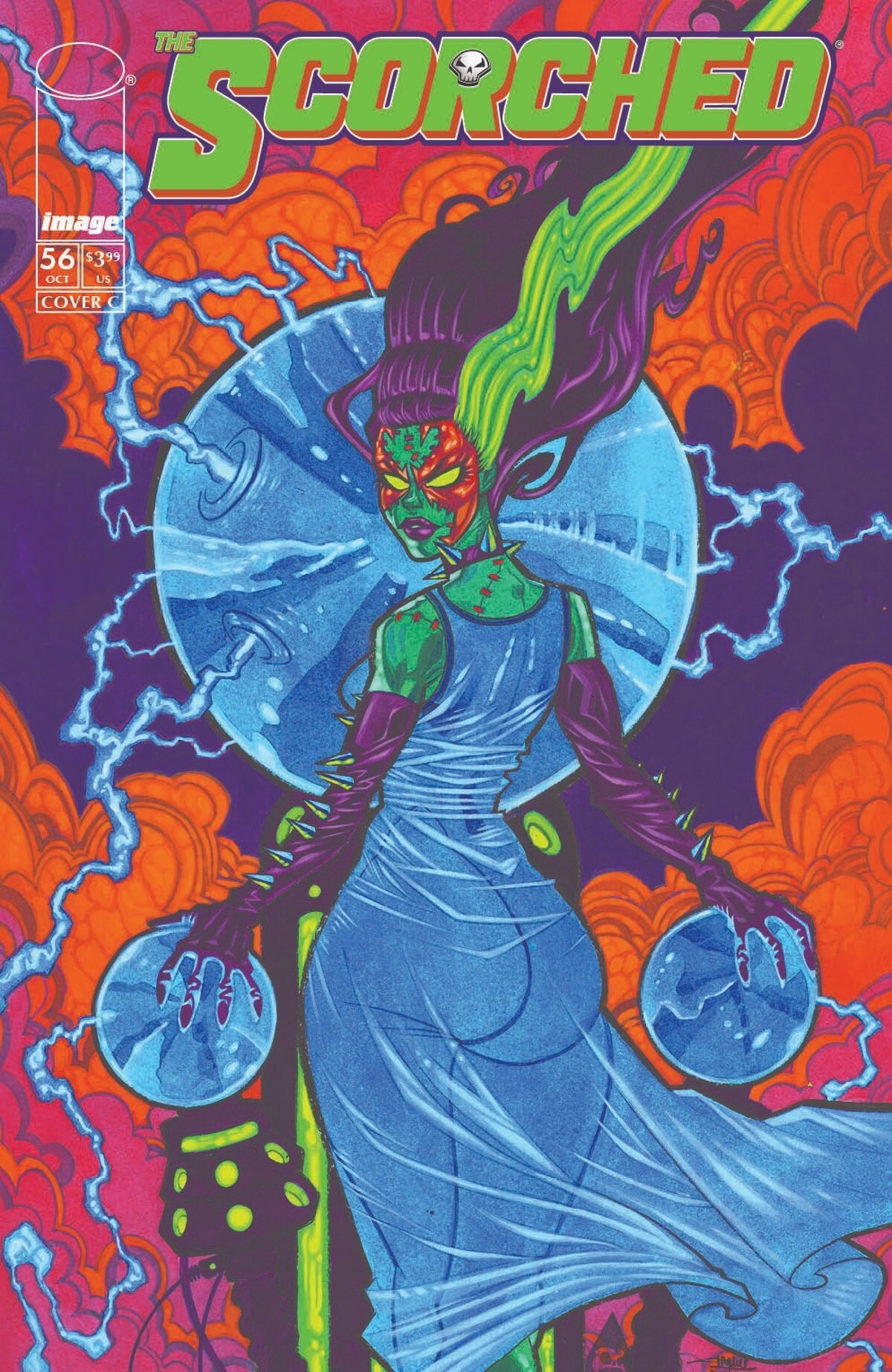 Scorched #56 (Cover C Shawn Crystal Halloween Monster Variant)
