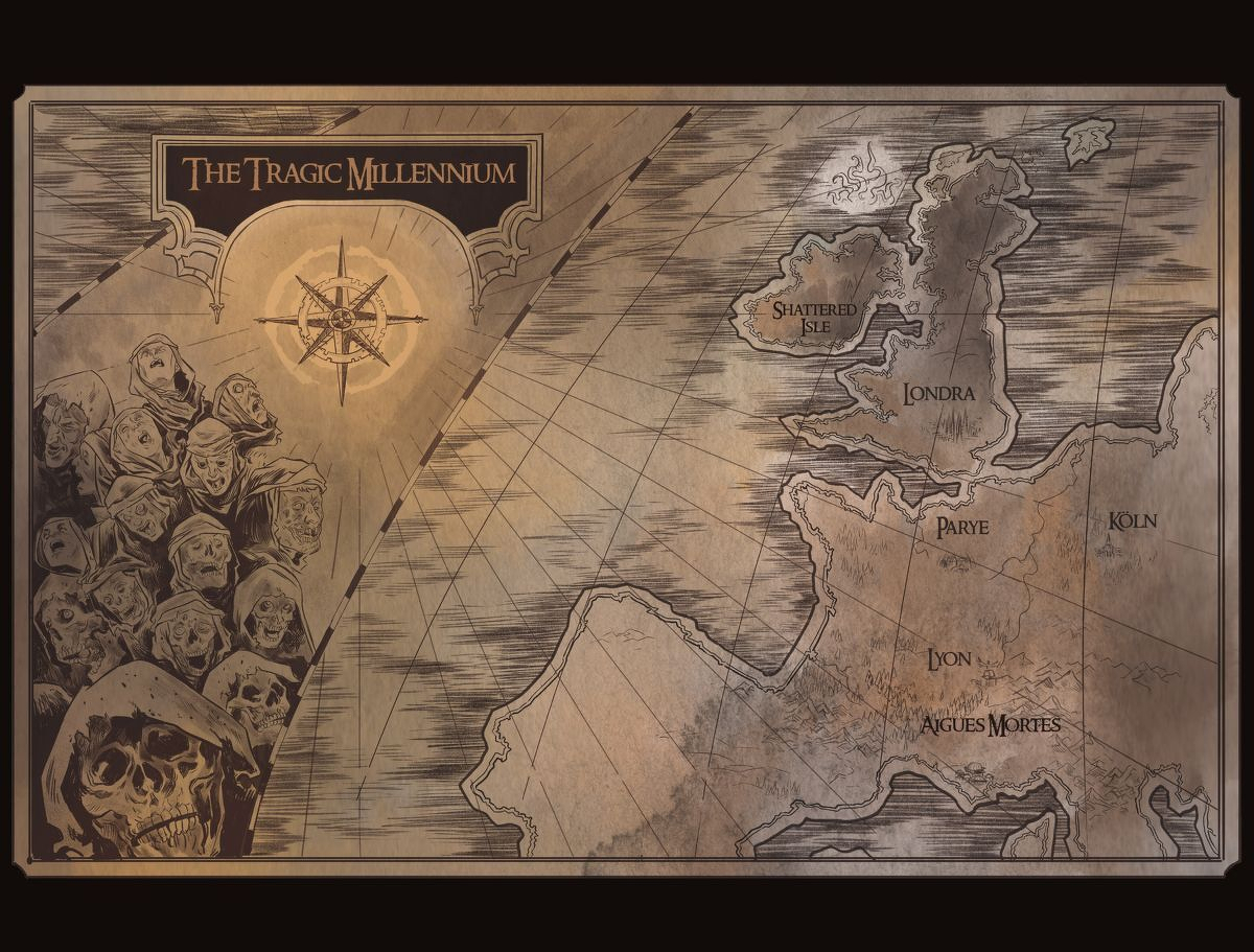 Hawkmoon The Mad God's Amulet #1 (Of 2)(Cover D Benoit Dellac Map Card Stock Wraparound Variant)