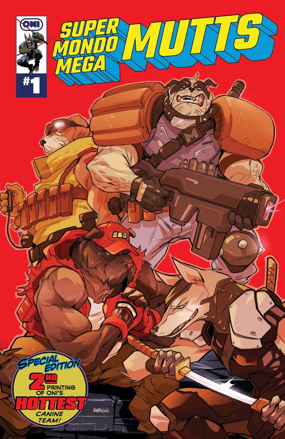 Super Mondo Mega Mutts #1 (Of 4)(2nd Printing Cover A Karl Kerschl)