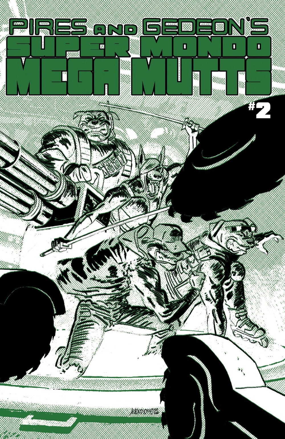 Super Mondo Mega Mutts #2 (Of 4)(Cover B Alex Diotto Homage Variant)
